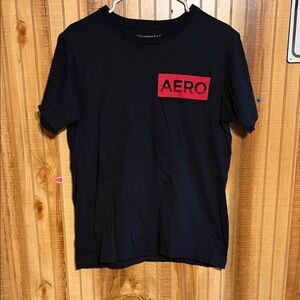 Aeropostale Black and Red Short Sleeve Tee